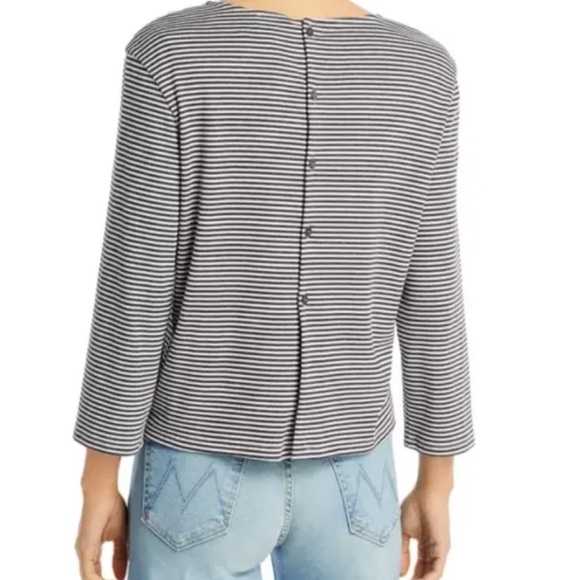 Theory Lowell Square Striped Tee MSRP $140 Great Reviews SZ S M L XL - Picture 2 of 11